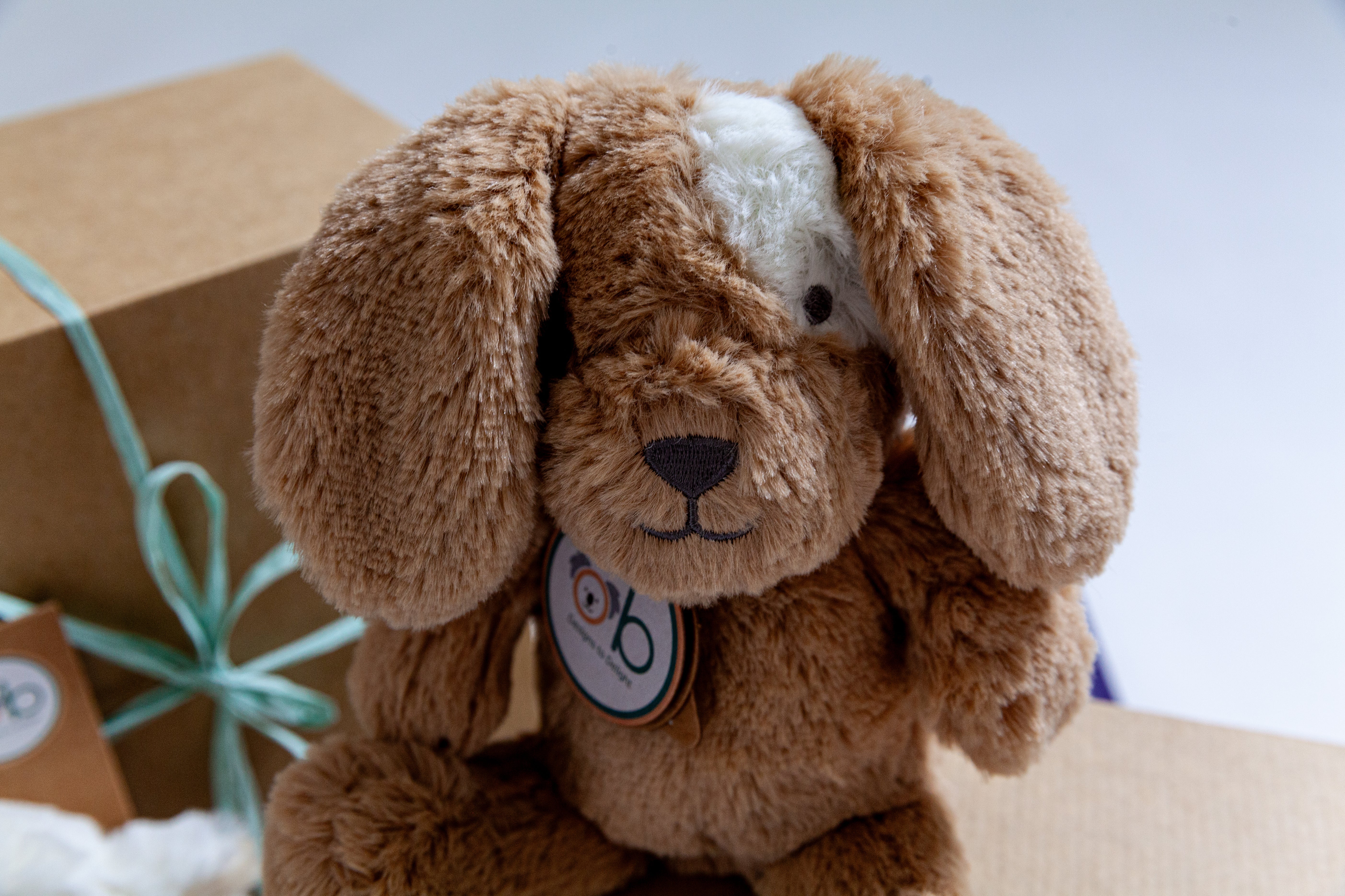 New mum and baby gift hampers, beautiful OB Designs cuddle buddies Australia