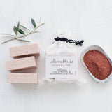 Olieve & Olie Soap 3 Pack 240g - Rose Geranium & Pink Clay