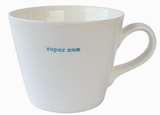 Super Mum 350ML Porcelain Mug, Keith Brymer Jones