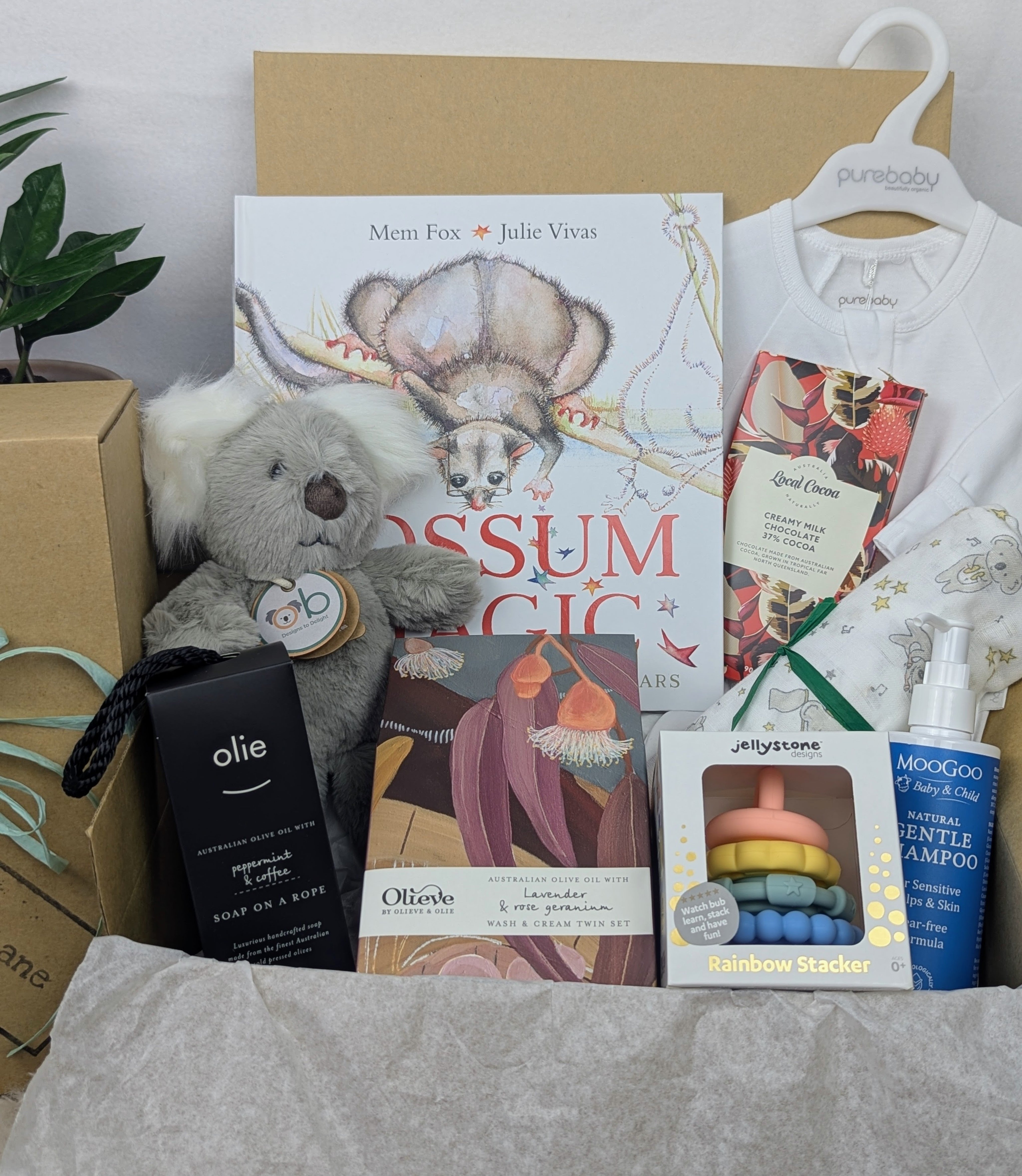 Corporate baby gift hamper Australia designed for employee maternity leave gifts, newborn celebrations and client gifting.