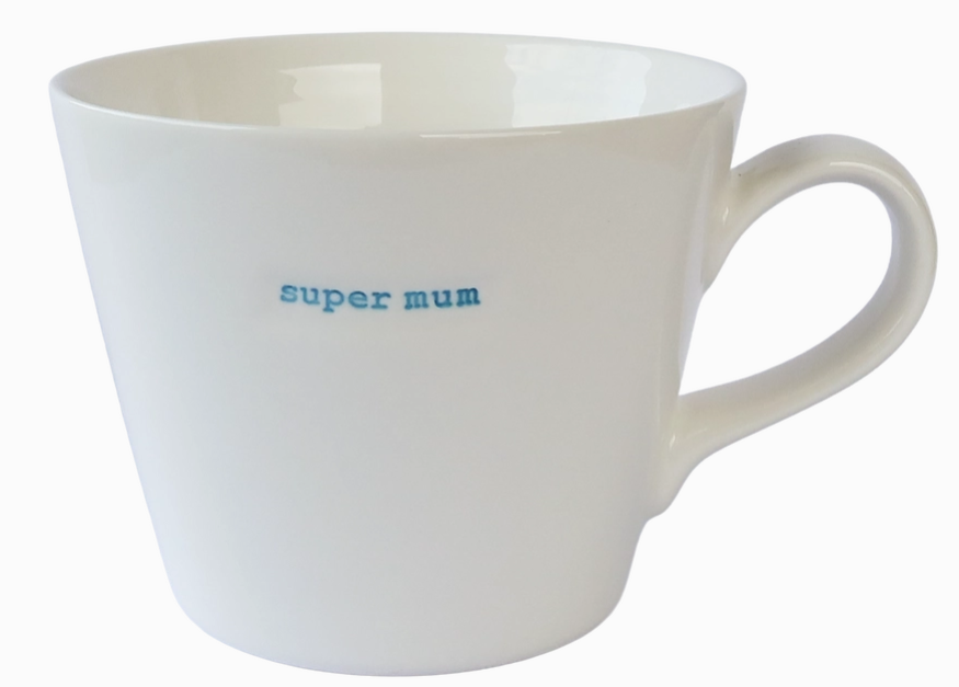 Super Mum 350ML Porcelain Mug, Keith Brymer Jones